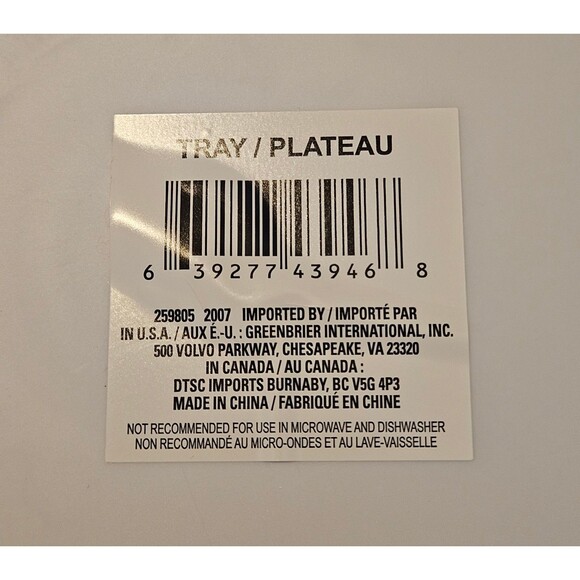 Merry Christmas Holiday Tray Platter Cookie Plate Dessert Serving Santa Decor - Picture 3 of 3